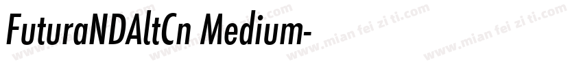 FuturaNDAltCn Medium字体转换